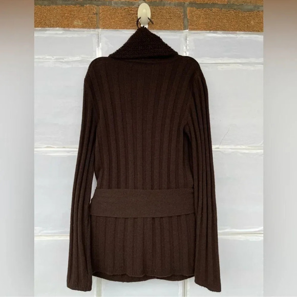 Salvatore Ferragamo Brown Wool Cashmere cárdigan medium - Picture 9 of 14